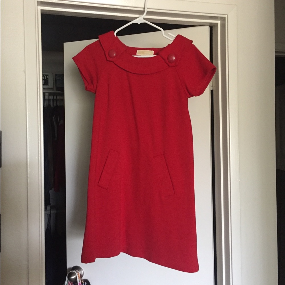 Michael Kors A-line red dress